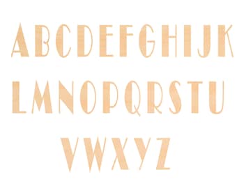 Unfinished Wooden Letters Broadway Craft Shape