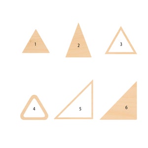 Unfinished Wooden Triangle Craft Shape