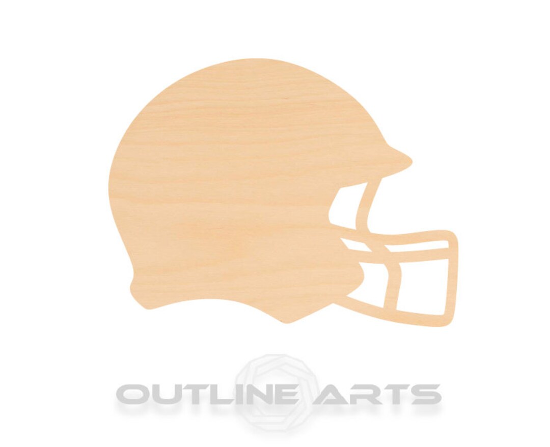 Unfinished Wooden Football Helmet Shape Craft Supply bulk Etsy