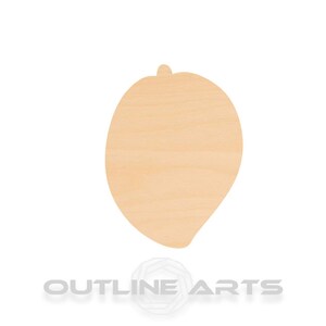 Unfinished Wooden Mango Craft Shape