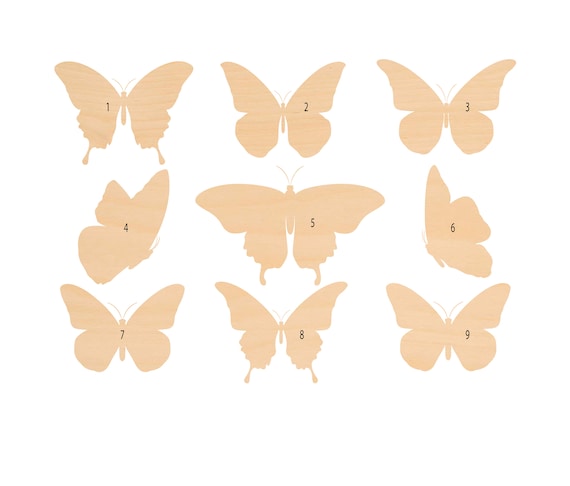 Butterfly - Laser Cut Out Unfinished Wood Craft Shape BUG22 Butterfly - Laser Cut Out Unfinished Wood Craft Shape BUG22