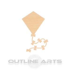 Toy Kite - Laser Cut Out Unfinished Wood Craft Shape BSC4 Toy Kite - Laser Cut Out Unfinished Wood Craft Shape BSC4