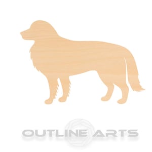 Border Collie Wooden Cutout - Unfinished Paintable Birch Shape