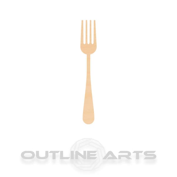 Unfinished Wooden Fork Craft Shape