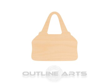 Birch Wood Purse Cutout, Laser-Cut (Multiple Sizes Available)