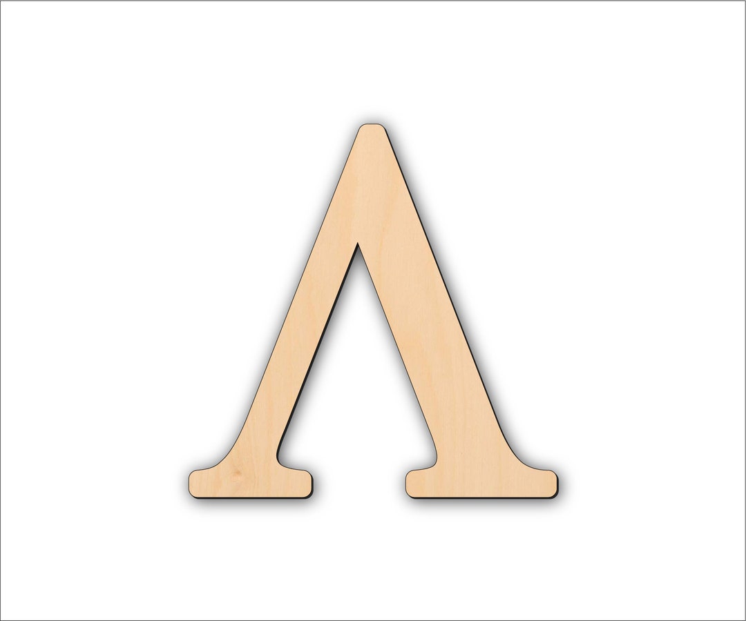 Wooden Lambda Shape: Laser Cut Birch Craft Sizes - Etsy