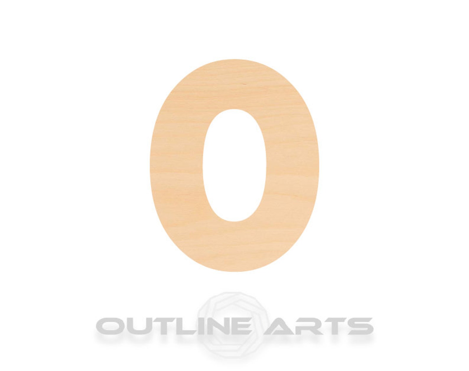 Unfinished Wooden Lowercase Letter O Shape Craft Supply Etsy