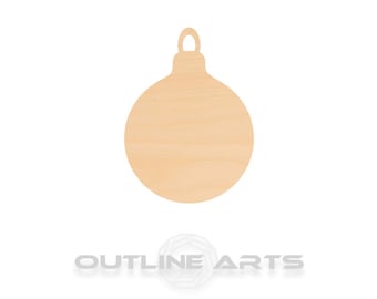 Birch Wood Ornament Shapes, Christmas Cutouts (Unfinished DIY Craft)