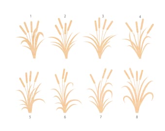Cattails Wood Shape: Birch Silhouette Cutout (Unfinished Craft)