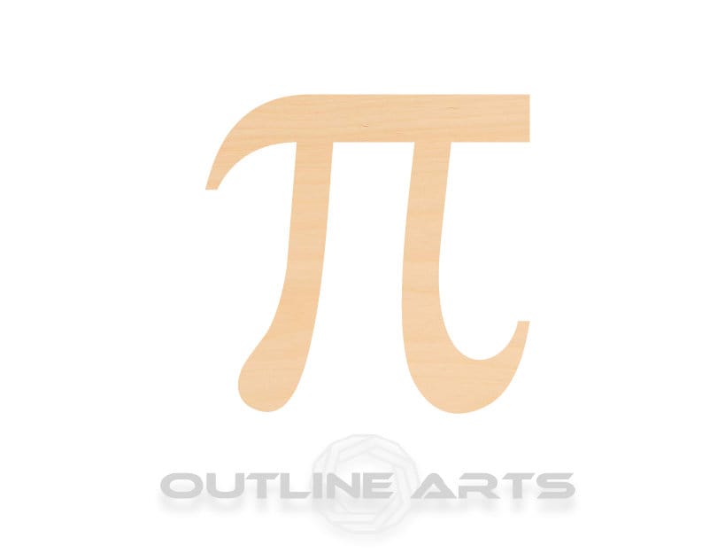 Pi Symbol Wood Cutout - Birch Craft Shape for Painting - Etsy