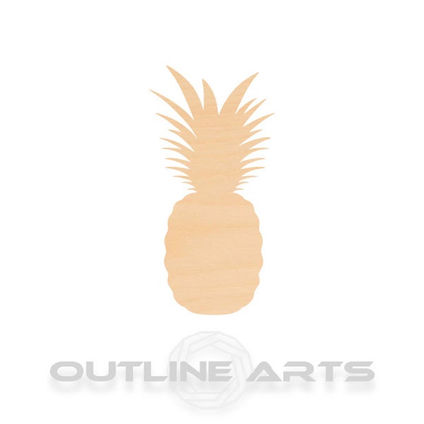 Unfinished Wooden Pineapple Craft Shape