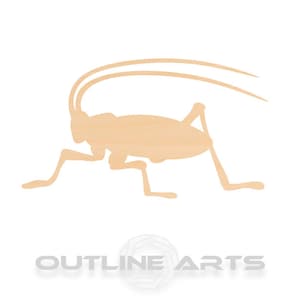 Unfinished Wooden Cricket Craft Shape