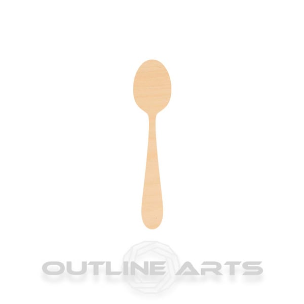 Unfinished Wooden Spoon Craft Shape