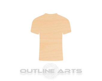 Unfinished Wooden T-shirt Craft Shape