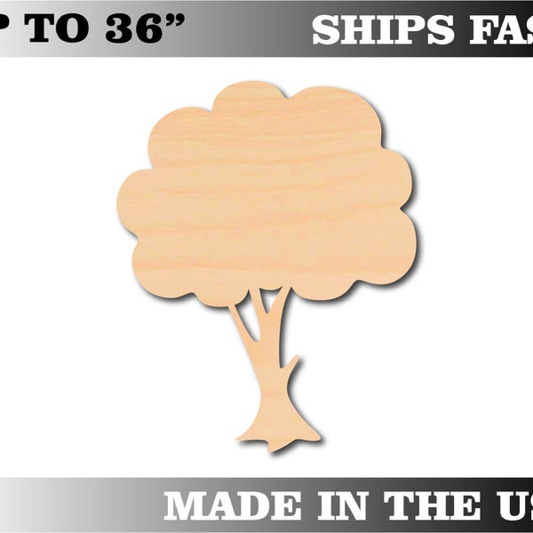 Unfinished Wooden Apple Tree Craft Shape