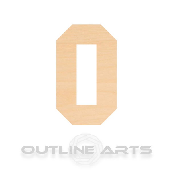 Unfinished Wooden Capital Letter O Craft Shape