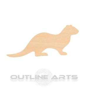 Unfinished Wooden Otter Craft Shape
