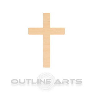 May include: A simple wooden cross, perfect for crafting projects or home decor.