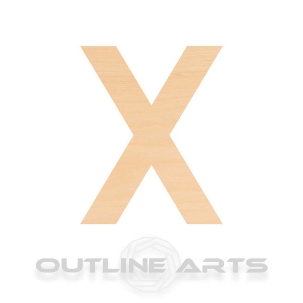 Wooden Letter X Etsy