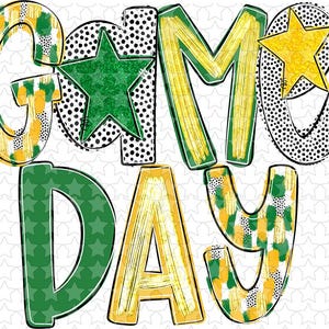 1194891  Poppy Game Day Green and Yellow