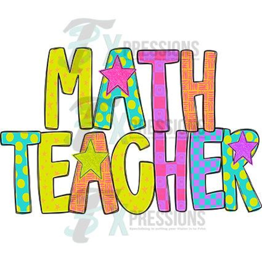 Preppy Math Signs Blue Dtfpreppy Math Teacher - Etsy