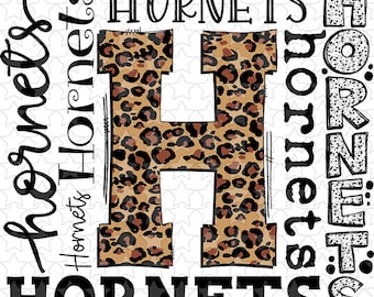 DTF TRANSFER 1122686  Hornets word collage