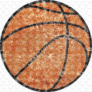 1135695  Basketball Sequin Faux