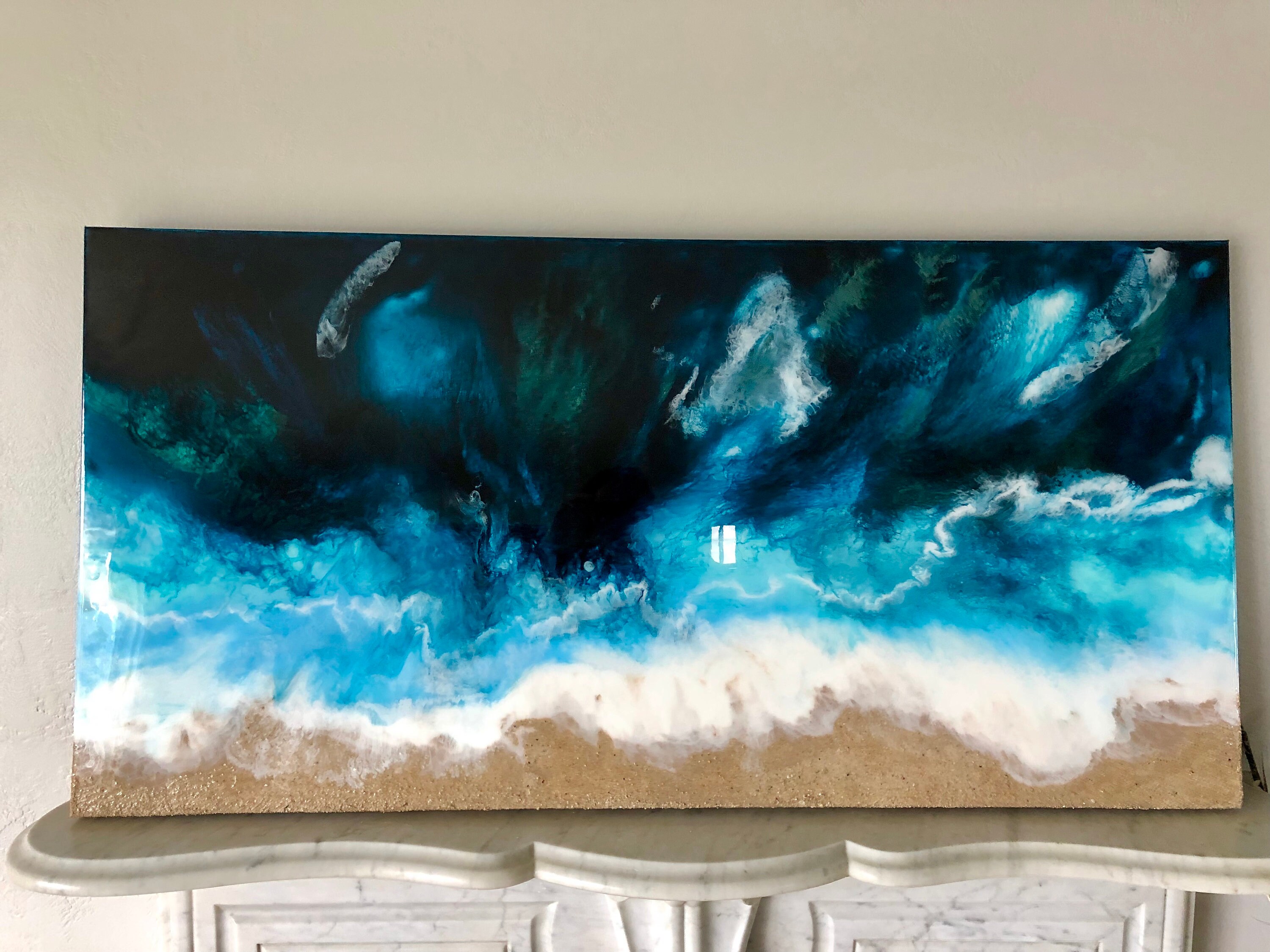 Art & Collectibles Other Assemblage Ocean Wall Art Hawaii Art 3D Art ...