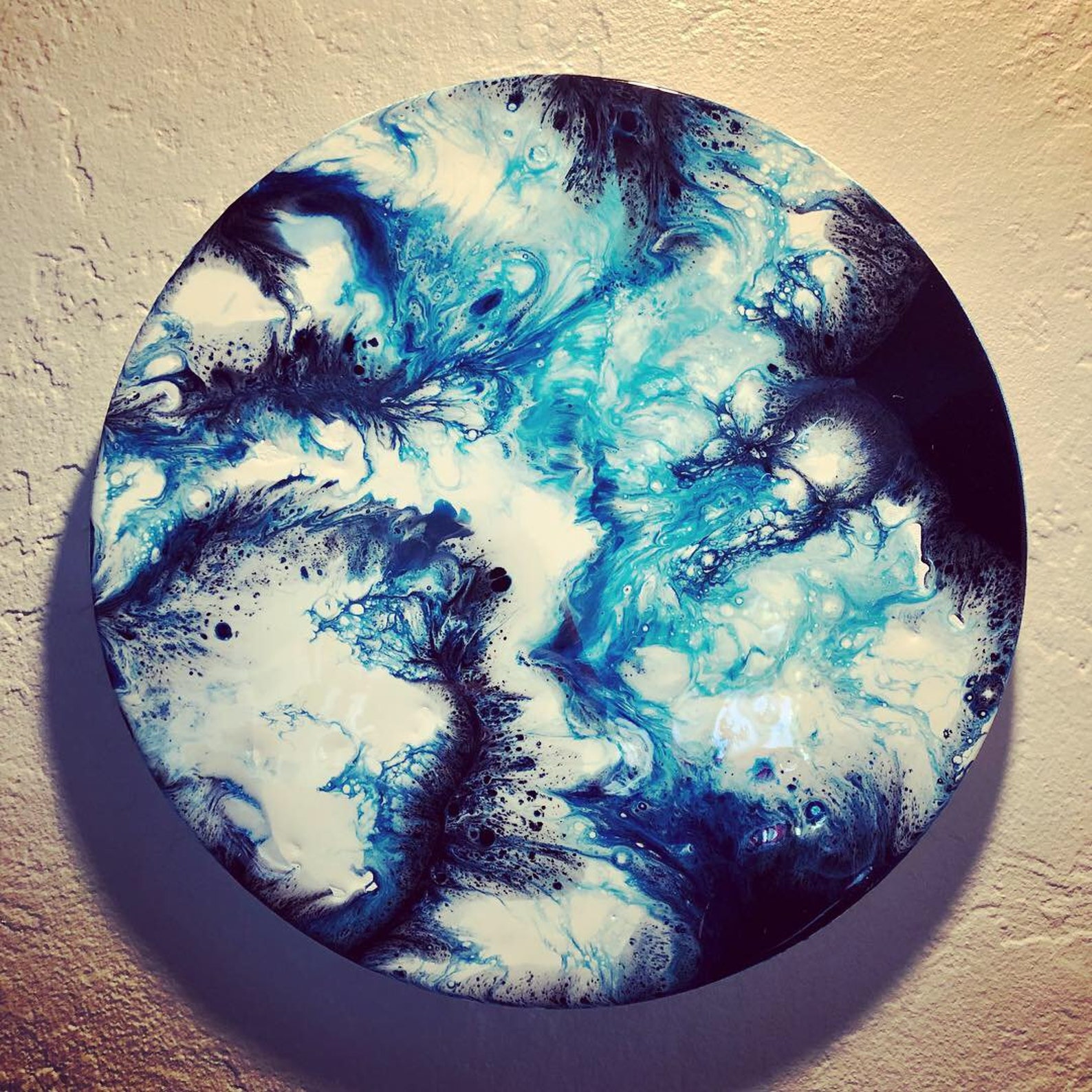 SOLD Abstract Art Resin Art Resin painting waves Acrylic Etsy