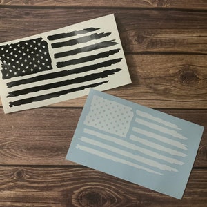 Distressed American Flag Decal, Decal ONLY, Tumbler Decal, Car Decal, Coffee Mug Decal