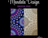 Mandala Dot Art Laser Engraving File: Adult Craft, 8" x 8" (SVG PDF EPS)