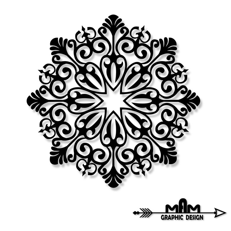 Set of 4 Mandala Stencil/decal SVG Instant Download Digital Etsy