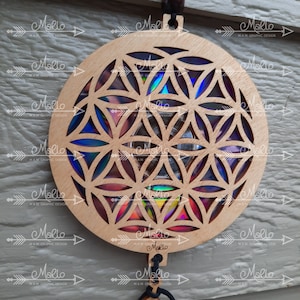 Flower of Life Suncatcher Laser Cut File: Repurposed DVD Design (SVG, EPS) (Digital File)