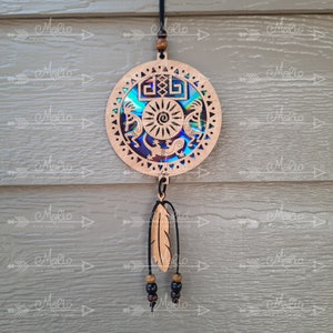 Kokopelli Suncatcher Laser Cut File | DVD Repurposing (svg, pdf, eps)