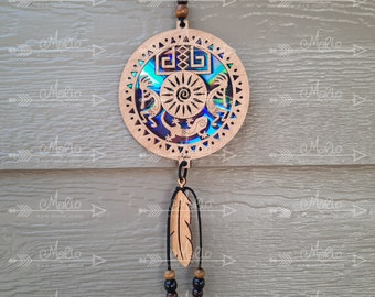 Kokopelli Suncatcher Laser Cut File | DVD Repurposing (svg, pdf, eps)