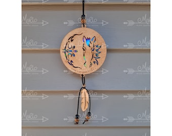 Horse Suncatcher |  Repurposing DVDs | Laser Cut File | SVG, DXF, EPS | Digital File