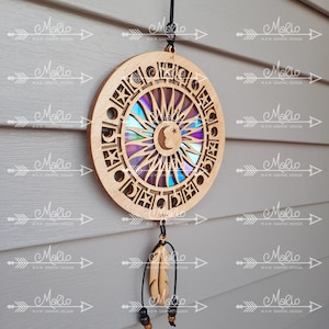 Digital File Sun Moon Stars Suncatcher |  Repurposing DVDs | Laser Cut File | SVG, PDF, EPS | Digital File