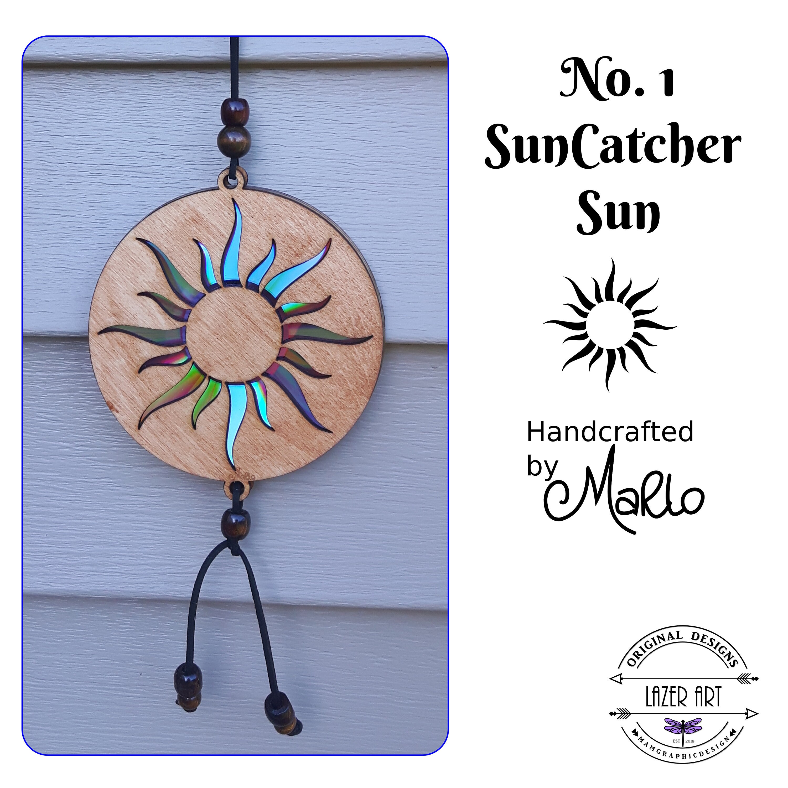 Suncatcher Laser Cut Wood Etsy Canada