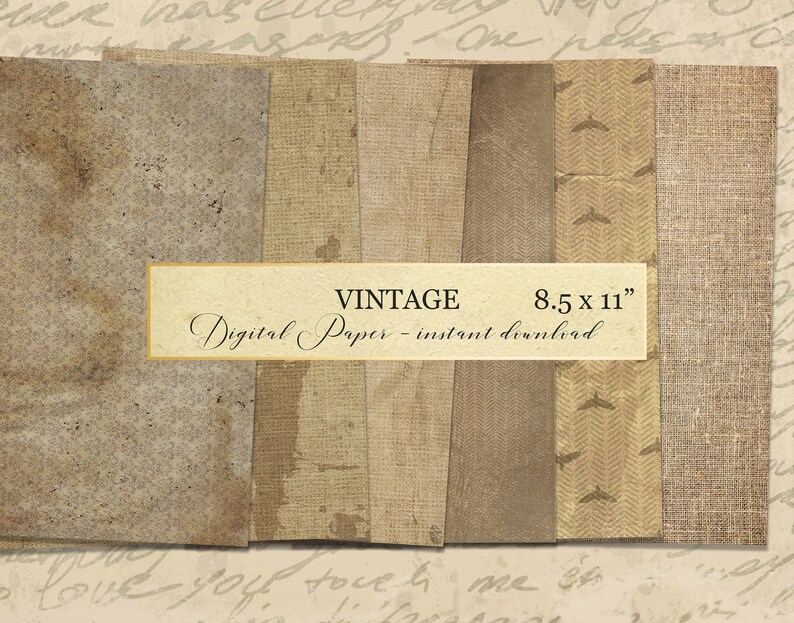 8 5 X 11 Zoll Kaffee Fleck Farbe Papier Druckbare Instant Download