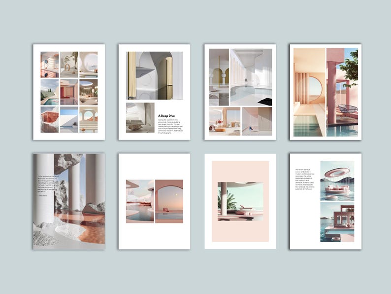 Architecture Portfolio Template | Canva Presentation Layout (digital ...