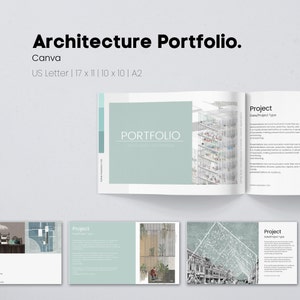 Architecture Portfolio Template | M.Arch Application | US Letter | 11 x 17 | A2 | 10 x 10 | Interior Design | Photography | Presentations