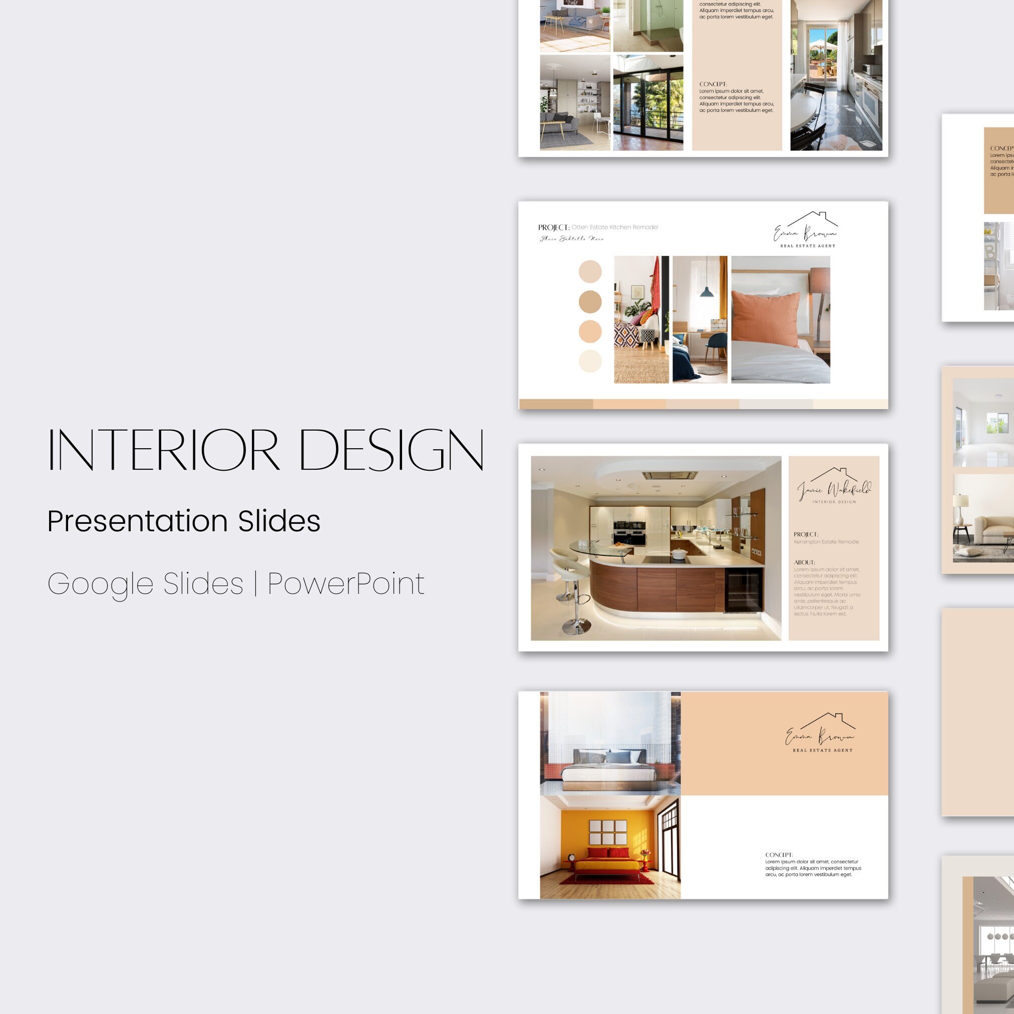 A5 Interior Design Portfolio Template (2136929)