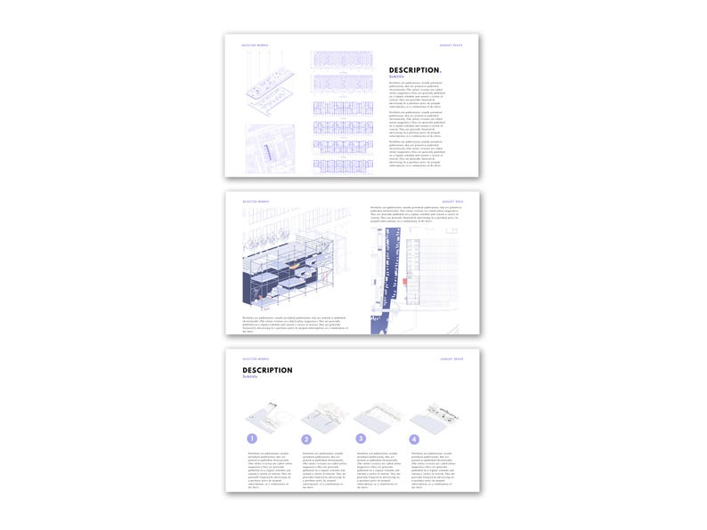 Architecture Portfolio Template | Canva Design, M.Arch Application (Digital Download) image 5