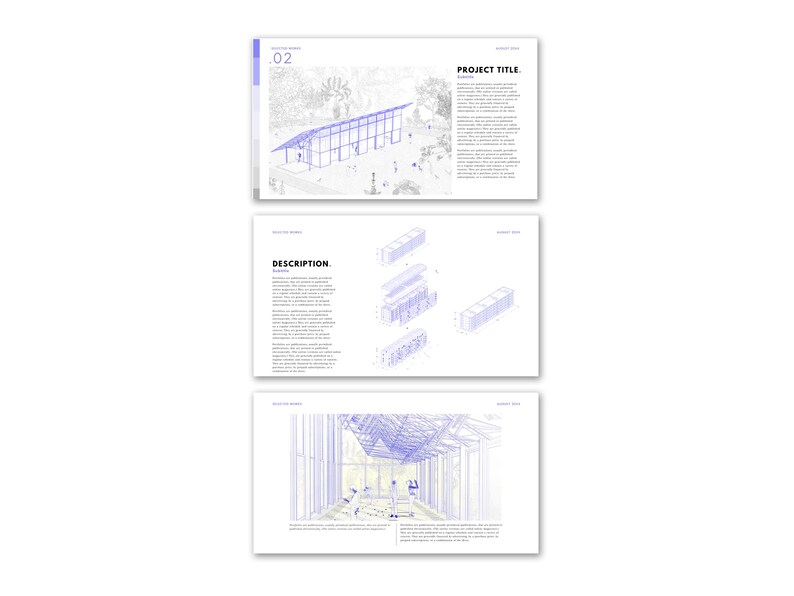 Architecture Portfolio Template | Canva Design, M.Arch Application (Digital Download) image 6