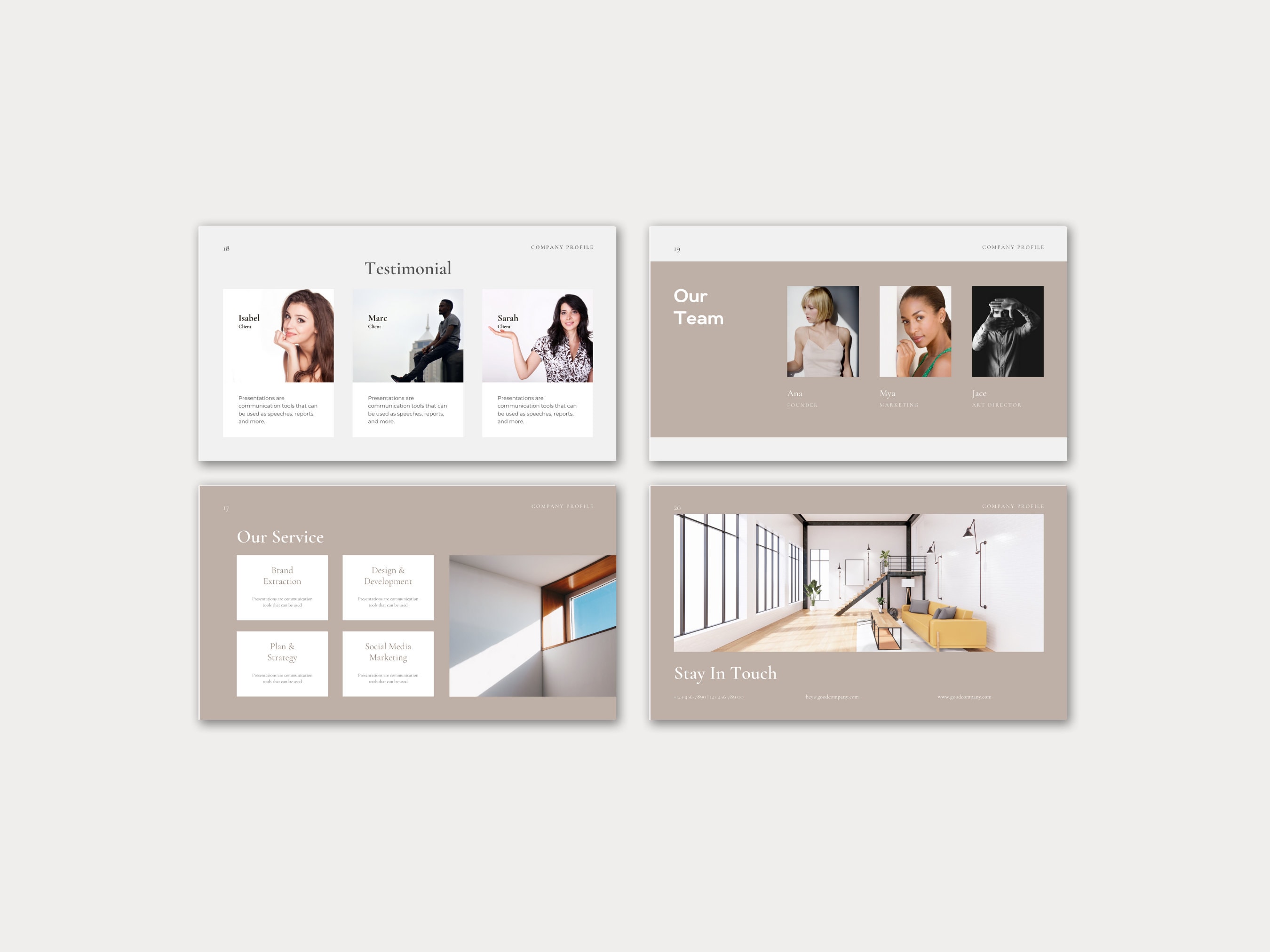 Editable Professional Interior Design Portfolio Template | Client ...