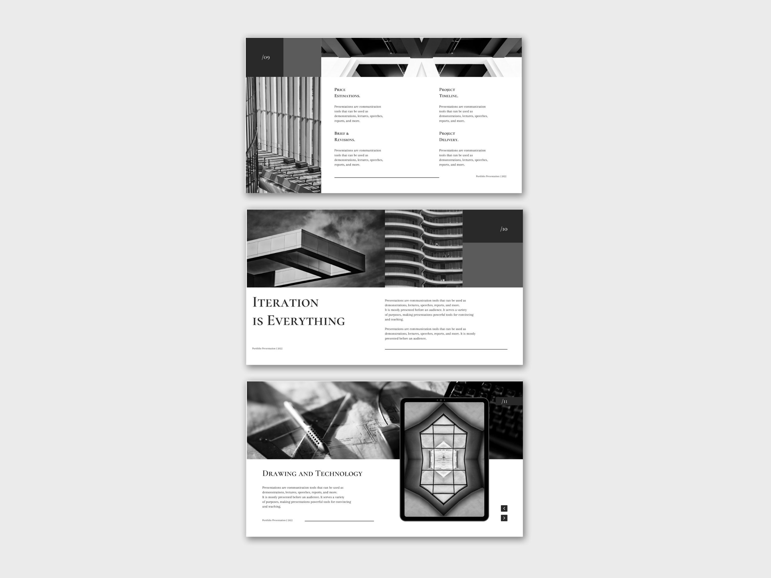 Architecture Design Portfolio E-book Template Art - Etsy