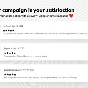May include: Screenshot of a website with customer reviews. The website has a white background with a red heart icon. The reviews are from three customers, with five-star ratings and positive comments about the product.