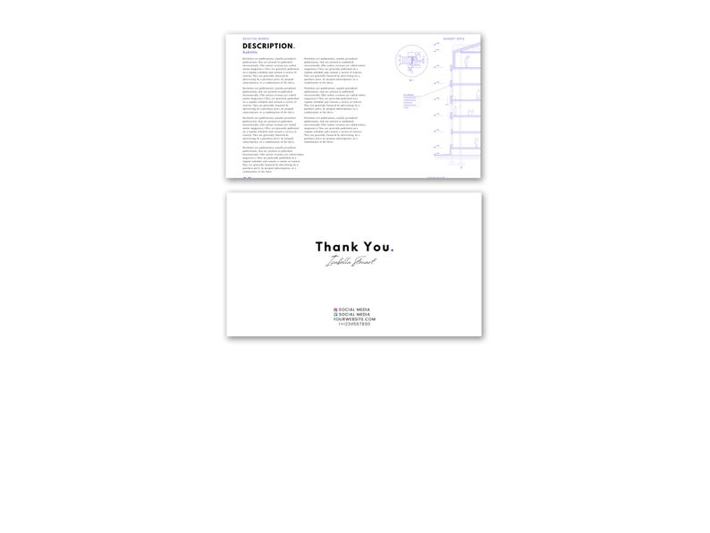 Architecture Portfolio Template | Canva Design, M.Arch Application (Digital Download) image 7