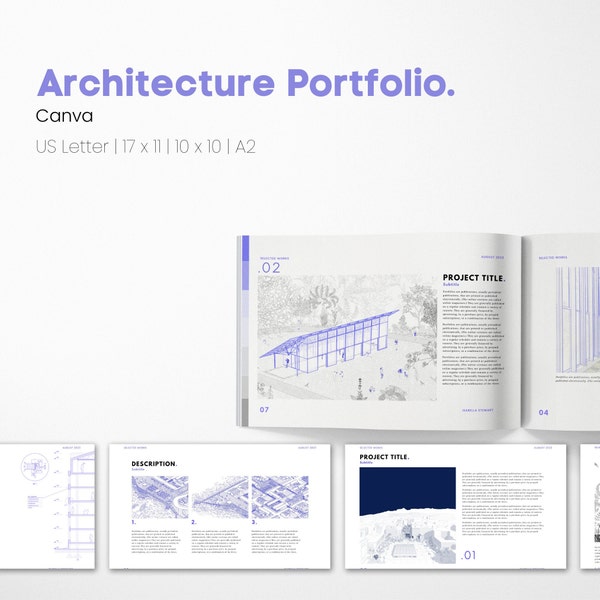 Architecture Portfolio | Graduate School M.Arch Application | Landscape Orientation | e-book | Interior Design | Presentation