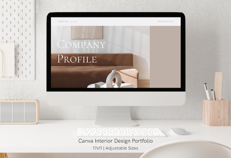Editable Professional Interior Design Portfolio Template | Client ...